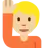 Person Raising Hand: Medium-Light Skin Tone