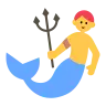 Merman Emoji 🧜‍♂️ image - Tossface style
