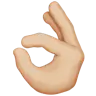 Ok Hand: Medium-Light Skin Tone Emoji 👌🏼 image - Apple style