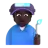 Factory Worker: Dark Skin Tone