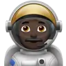Man Astronaut: Dark Skin Tone Emoji 👨🏿‍🚀 image - Apple style