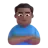 Man Pouting: Medium-Dark Skin Tone