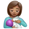 Woman Feeding Baby: Medium Skin Tone Emoji 👩🏽‍🍼 image - WhatsApp style