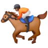 Horse Racing: Medium-Dark Skin Tone Emoji 🏇🏾 image - Samsung style