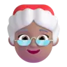 Mrs. Claus: Medium Skin Tone Emoji 🤶🏽 image - Microsoft 3D Fluent style