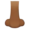 Nose: Medium-Dark Skin Tone Emoji 👃🏾 image - Apple style