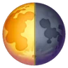 अंतिम तिमाही चंद्रमा प्रतीक Emoji 🌗 image - Samsung style