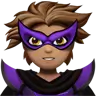 Supervillain: Medium Skin Tone Emoji 🦹🏽 image - Apple style
