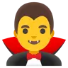 Man Vampire Emoji 🧛‍♂️ image - Google Noto Color style