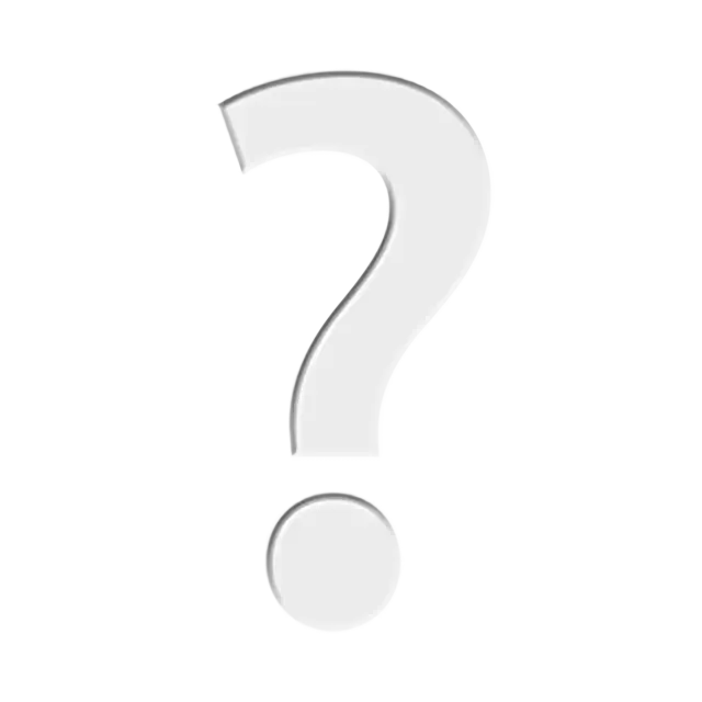 เครื่องประดับมาร์คคำถามสีขาว