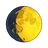 Waxing Gibbous Moon Symbol
