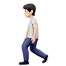 Person Walking: Light Skin Tone Emoji 🚶🏻 image - Apple style
