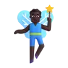Man Fairy: Dark Skin Tone Emoji 🧚🏿‍♂️ image - Microsoft 3D Fluent style