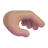 Palm Down Hand: Medium Skin Tone