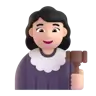 Woman Judge: Light Skin Tone Emoji 👩🏻‍⚖️ image - Microsoft 3D Fluent style
