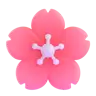 Cherry Blossom Emoji 🌸 image - Microsoft 3D Fluent style