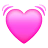 Beating Heart Emoji 💓 image - Samsung style