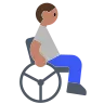 Person In Manual Wheelchair: Medium Skin Tone Emoji 🧑🏽‍🦽 image - Tossface style