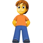 Person Standing Emoji 🧍 image - Facebook Meta style