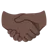 Handshake: Dark Skin Tone