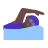 Woman Swimming: Dark Skin Tone