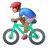 Man Biking: Medium Skin Tone