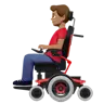 Man In Motorized Wheelchair: Medium Skin Tone Emoji 👨🏽‍🦼 image - Apple style