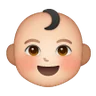 Baby: Light Skin Tone Emoji 👶🏻 image - Samsung style