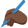 Writing Hand: Dark Skin Tone Emoji ✍🏿 image - Twitter / X (Twemoji) style
