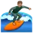 Man Surfing: Medium Skin Tone