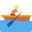 Person Rowing Boat: Medium-Light Skin Tone