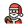 Santa Claus: Light Skin Tone Emoji 🎅🏻 image - OpenMoji style