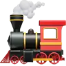 Locomotiva a vapor Emoji 🚂 image - Apple style