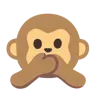 Sprechen Sie keinen bösen Affen Emoji 🙊 image - Google Noto Color style