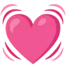 Beating Heart Emoji 💓 image - Google Noto Color style