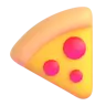 Slice of Pizza Emoji 🍕 image - Microsoft 3D Fluent style