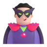 Man Supervillain: Light Skin Tone Emoji 🦹🏻‍♂️ image - Microsoft 3D Fluent style