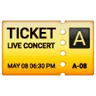 Ticket Emoji 🎫 image - Samsung style