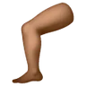 Leg: Medium-Dark Skin Tone Emoji 🦵🏾 image - Samsung style