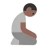 Person Kneeling: Medium-Dark Skin Tone Emoji 🧎🏾 image - Tossface style