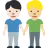 Men Holding Hands: Light Skin Tone, Medium-Light Skin Tone