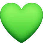 グリーンハート Emoji 💚 image - Facebook Meta style