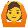 Emoji Faccia con gesto ok 🙆 image - Google Noto Color style
