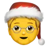 Mx Claus Emoji 🧑‍🎄 image - Apple style