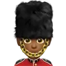 Man Guard: Medium-Dark Skin Tone Emoji 💂🏾‍♂️ image - Apple style