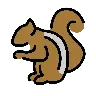 シマリス Emoji 🐿 image - OpenMoji style