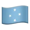 Flag: Micronesia Emoji 🇫🇲 image - Apple style