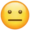 ニュートラルフェイス Emoji 😐 image - WhatsApp style