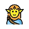 Man Elf Emoji 🧝‍♂️ image - OpenMoji style