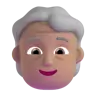 Older Person: Medium Skin Tone Emoji 🧓🏽 image - Microsoft 3D Fluent style